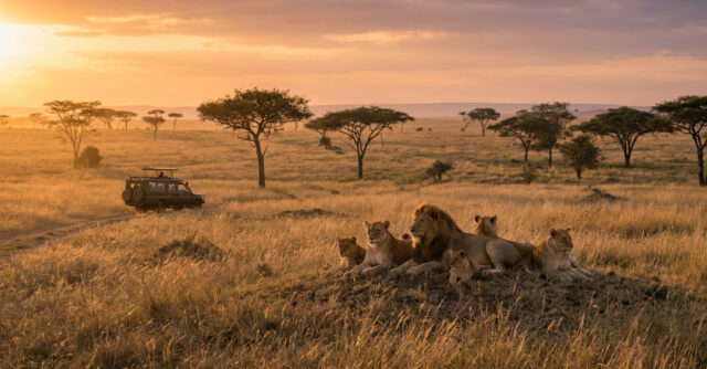Wildlife and savanna in East Africa