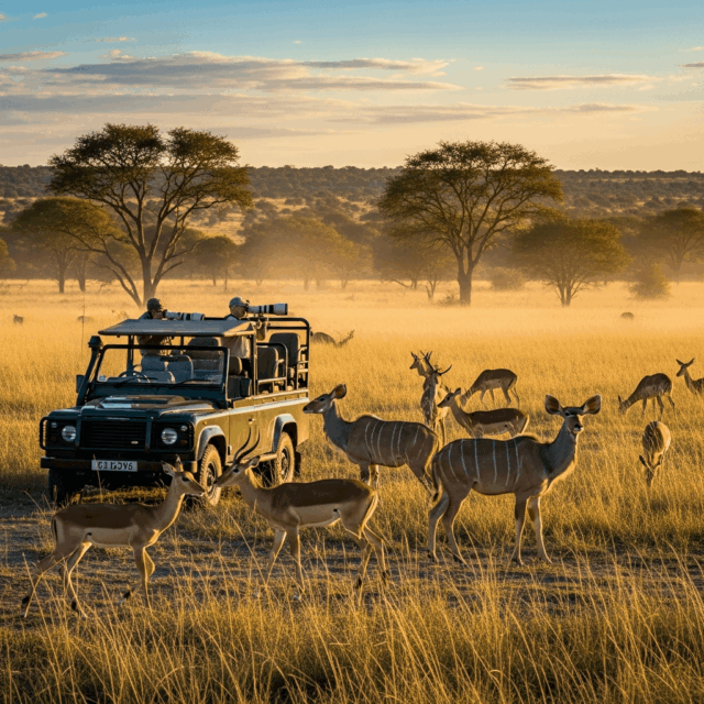 Wildlife and savanna in East Africa