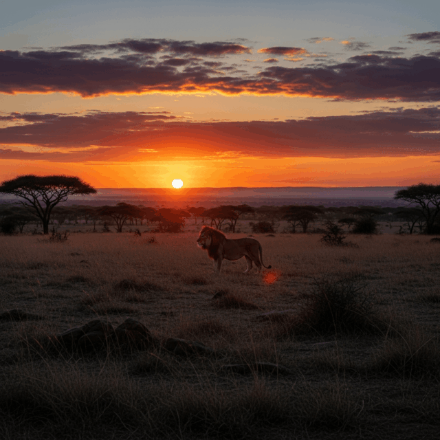 Wildlife and savanna in East Africa