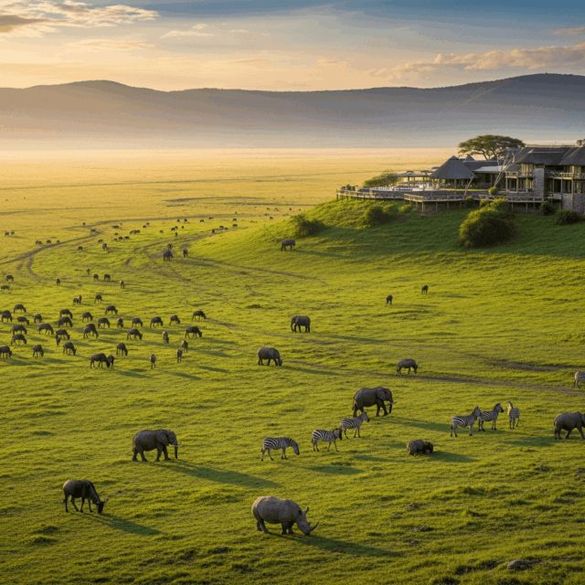 Wildlife and savanna in East Africa