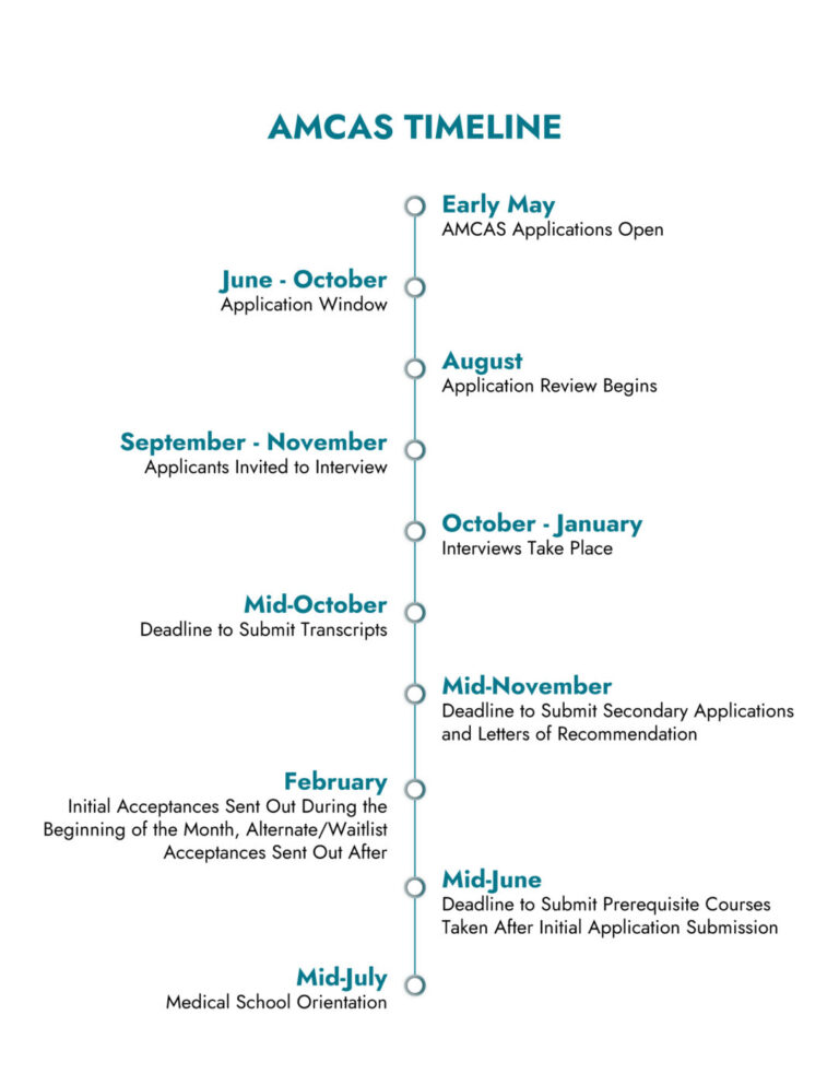 AMCAS Application Timeline