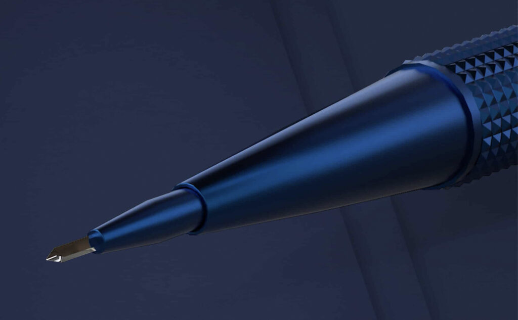 Sapphire blade used for a hair transplant in Turkey at Cosmedica Clinic.
